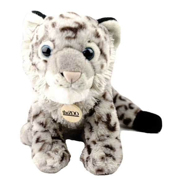 Wild Republic Snow Leopard Plush Toy - 12 Inch Stuffed Animal With Eco-Friendly Recycled Fill
